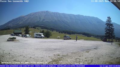 immagine della webcam nei dintorni di Pennapiedimonte: webcam Sant'Eufemia a Maiella