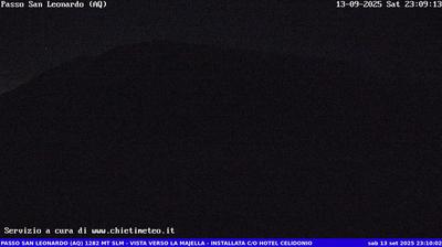 immagine della webcam nei dintorni di Roccacaramanico: webcam Sant'Eufemia a Maiella