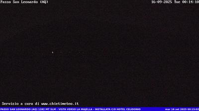 immagine della webcam nei dintorni di Torricella Peligna: webcam Sant'Eufemia a Maiella