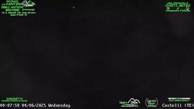 immagine della webcam nei dintorni di Isola del Gran Sasso d'Italia: webcam Castelli