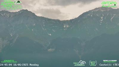 immagine della webcam nei dintorni di Sant'Eusanio Forconese: webcam Castelli