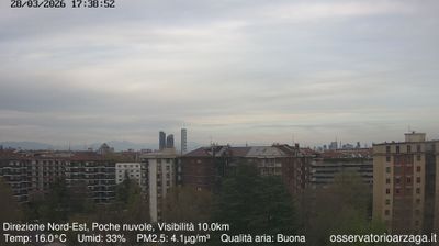 immagine della webcam nei dintorni di Milano Stazione Centrale: webcam Milano Quartiere Ebraico