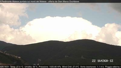 immagine della webcam nei dintorni di Macchia d'Isernia: webcam Piedimonte Matese