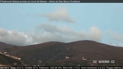 immagine della webcam nei dintorni di Colle d'Anchise: webcam Piedimonte Matese