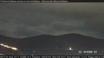 immagine della webcam nei dintorni di Macchia d'Isernia: webcam Piedimonte Matese
