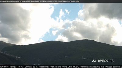 immagine della webcam nei dintorni di Macchia d'Isernia: webcam Piedimonte Matese