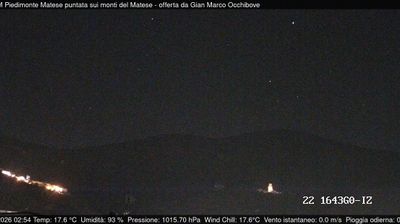immagine della webcam nei dintorni di Colle d'Anchise: webcam Piedimonte Matese