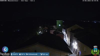 immagine della webcam nei dintorni di Montecalvo in Foglia: webcam Frontino