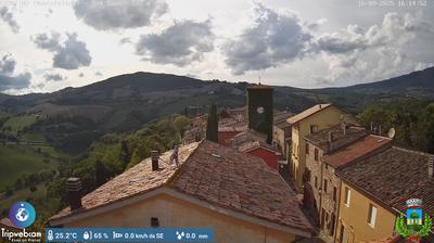 immagine della webcam nei dintorni di Montecalvo in Foglia: webcam Frontino