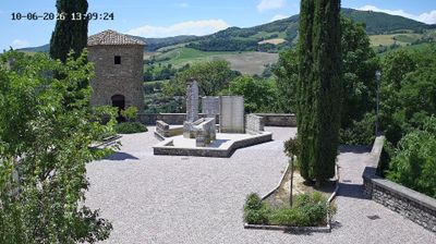immagine della webcam nei dintorni di Montecalvo in Foglia: webcam Frontino