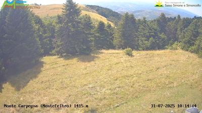 immagine della webcam nei dintorni di Mercato: webcam Carpegna