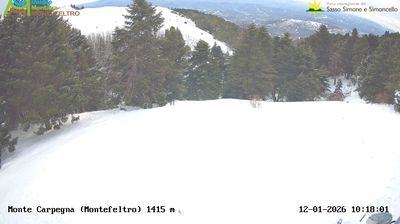 immagine della webcam nei dintorni di Montecalvo in Foglia: webcam Carpegna