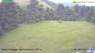 immagine della webcam nei dintorni di Montecalvo in Foglia: webcam Carpegna