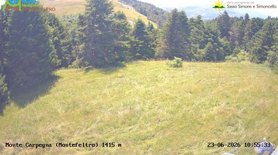 immagine della webcam nei dintorni di Mercato: webcam Carpegna