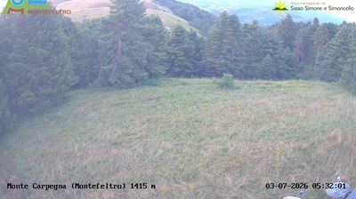 immagine della webcam nei dintorni di Perticara di Novafeltria: webcam Carpegna