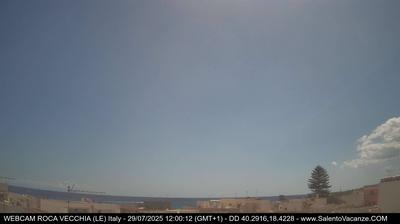 immagine della webcam nei dintorni di Casino dei Turchi: webcam Roca Vecchia