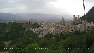 immagine della webcam nei dintorni di Sant'Eufemia a Maiella: webcam Pacentro
