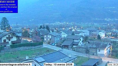 immagine della webcam nei dintorni di Dosso Pasò: webcam Montagna in Valtellina