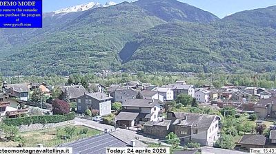 immagine della webcam nei dintorni di Dosso Pasò: webcam Montagna in Valtellina