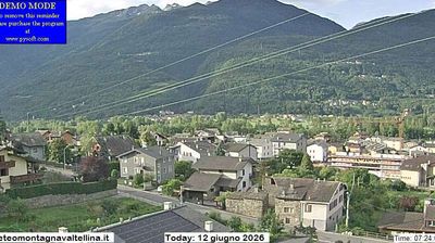 immagine della webcam nei dintorni di Chiesa in Valmalenco: webcam Montagna in Valtellina
