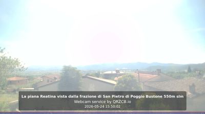 immagine della webcam nei dintorni di Spoleto: webcam Poggio Bustone