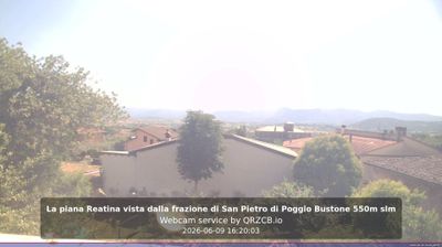 immagine della webcam nei dintorni di Rieti: webcam Poggio Bustone