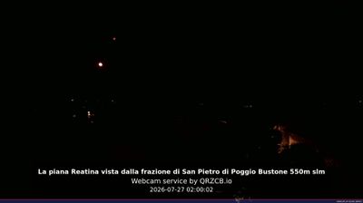 immagine della webcam nei dintorni di Petrella Salto: webcam Poggio Bustone