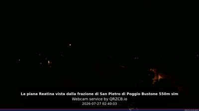 immagine della webcam nei dintorni di Montereale: webcam Poggio Bustone