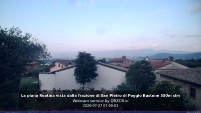 immagine della webcam nei dintorni di Montereale: webcam Poggio Bustone