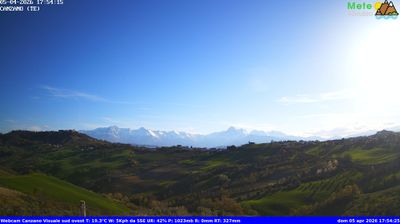 immagine della webcam nei dintorni di Pineto: webcam Canzano
