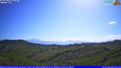 immagine della webcam nei dintorni di Prati di Tivo: webcam Canzano