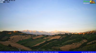 immagine della webcam nei dintorni di Teramo: webcam Canzano