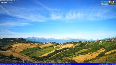 immagine della webcam nei dintorni di Morro d'Oro: webcam Canzano