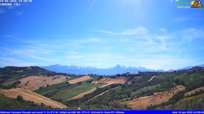 immagine della webcam nei dintorni di Teramo: webcam Canzano