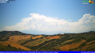 immagine della webcam nei dintorni di Roseto degli Abruzzi: webcam Canzano