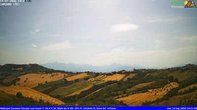immagine della webcam nei dintorni di Castiglione Messer Raimondo: webcam Canzano