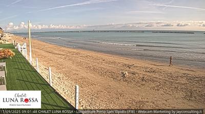 immagine della webcam nei dintorni di Santa Maria a Mare: webcam Marina Faleriense