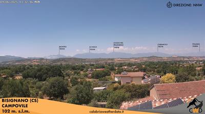 immagine della webcam nei dintorni di Schiavonea di Corigliano: webcam Bisignano