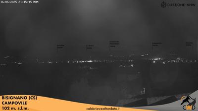 immagine della webcam nei dintorni di Monte Curcio: webcam Bisignano
