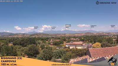 immagine della webcam nei dintorni di Camigliatello Silano: webcam Bisignano