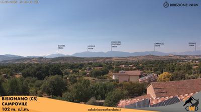immagine della webcam nei dintorni di Camigliatello Silano: webcam Bisignano