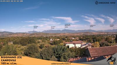 immagine della webcam nei dintorni di Luzzi: webcam Bisignano