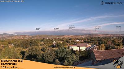 immagine della webcam nei dintorni di Monte Curcio: webcam Bisignano