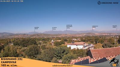 immagine della webcam nei dintorni di Camigliatello Silano: webcam Bisignano