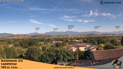 immagine della webcam nei dintorni di Altomonte: webcam Bisignano