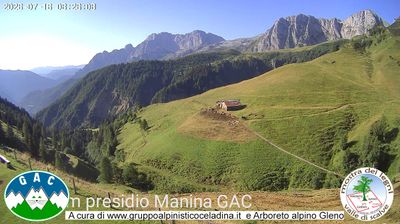 immagine della webcam nei dintorni di Rifugio Calvi Laghi Gemelli: webcam Vilminore di Scalve