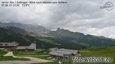 Preview delle webcam di Castelrotto › Nord-Est: Alpe di Siusi