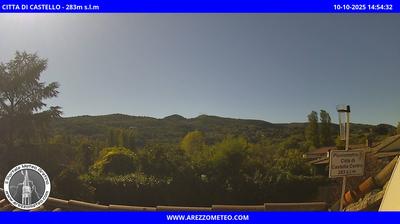 immagine della webcam nei dintorni di Caprese Michelangelo: webcam Città di Castello