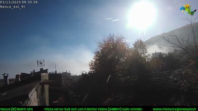 immagine della webcam nei dintorni di Colle di Tora: webcam Pescorocchiano