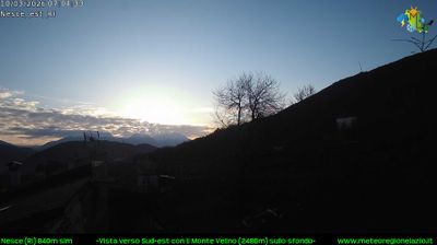 immagine della webcam nei dintorni di Cervara di Roma: webcam Pescorocchiano